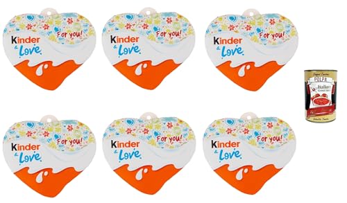 Kinder & Love, Stoffschokolade. Spezialitäten mit feiner Milchschokolade mit Milchfüllung bedeckt 6x 37 g + Italian Gourmet polpa 400g Kinder & Love, Stoffschokolade. Spezialitäten mit feiner Milchschokolade mit Milchfüllung bedeckt 6x 37 g + Italian Gourmet polpa 400g von Italian Gourmet E.R.