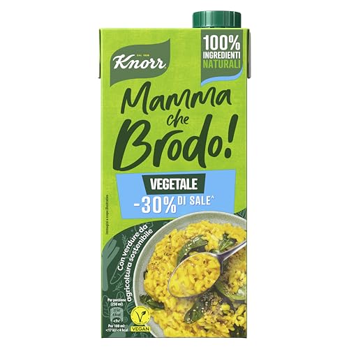 Knor Mamma che Brodo! Vegetale -30% aus Salz Gemüse 1Lt +Italian gourmet polpa 400g Knor Mamma che Brodo! Vegetale -30% aus Salz Gemüse 1Lt +Italian gourmet polpa 400g von Knorr