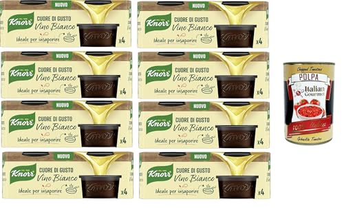 Knorr Cuore di Gusto Weißwein, fertig zum Schmelzen in der Pfanne, vegan, glutenfrei, 4 Schalen mit 26 g 8x 104 g+Italian Gourmet polpa 400g Knorr Cuore di Gusto Weißwein, fertig zum Schmelzen in der Pfanne, vegan, glutenfrei, 4 Schalen mit 26 g 8x 104 g+Italian Gourmet polpa 400g von Italian Gourmet E.R.