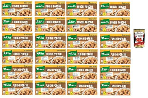 Knorr Dado Funghi Porcini, Brühwürfel Brühe, 24 Packung mit 10 Steinpilzewürfel + Italian Gourmet polpa 400g Knorr Dado Funghi Porcini, Brühwürfel Brühe, 24 Packung mit 10 Steinpilzewürfel + Italian Gourmet polpa 400g von Italian Gourmet E.R.
