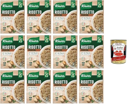 Knorr Risotto Ai Funghi Porcini,fertiges Risotto mit natürlichen Zutaten,100% italienischem Reis und Chicci al Dente, zubereitet in der Pfanne oder in der Mikrowelle,12x175g+Italian Gourmet polpa 400g Knorr Risotto Ai Funghi Porcini,fertiges Risotto mit natürlichen Zutaten,100% italienischem Reis und Chicci al Dente, zubereitet in der Pfanne oder in der Mikrowelle,12x175g+Italian Gourmet polpa 400g von Italian Gourmet E.R.