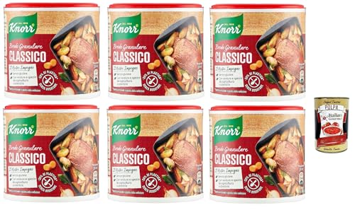 Knorr brodo granulare classico granulierte Brühe, 6x 150 g, Nachhaltige Gemüsebrühe, glutenfrei, Laktose und Konservierungsmittel, ideal für Suppen und gegrilltes Fleisch + Italian Gourmet polpa 400g Knorr brodo granulare classico granulierte Brühe, 6x 150 g, Nachhaltige Gemüsebrühe, glutenfrei, Laktose und Konservierungsmittel, ideal für Suppen und gegrilltes Fleisch + Italian Gourmet polpa 400g von Italian Gourmet E.R.