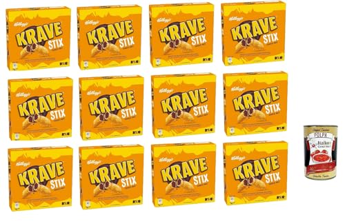 Krave Stix Choco Nut, Schokolade und Haselnussnuss Snacks, 12x 103g + Italian Gourmet polpa 400g Krave Stix Choco Nut, Schokolade und Haselnussnuss Snacks, 12x 103g + Italian Gourmet polpa 400g von Italian Gourmet E.R.
