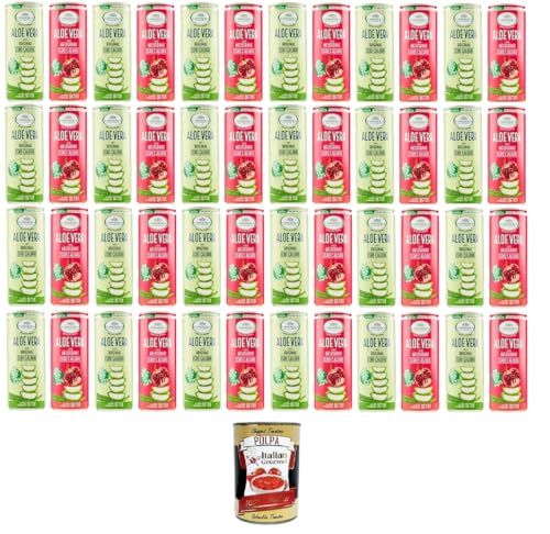 L'Angelica Testpaket health drink aloe vera gusto original & Melograno, Gesundheitsgetränk Aloe Vera Originalgeschmack & Granatapfel, 48x240 ml+ Italian Gourmet polpa 400g L'Angelica Testpaket health drink aloe vera gusto original & Melograno, Gesundheitsgetränk Aloe Vera Originalgeschmack & Granatapfel, 48x240 ml+ Italian Gourmet polpa 400g von Italian Gourmet E.R.