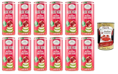 L'Angelica health drink aloe vera gusto melograno zero calorie detox Gesundheitsgetränk Aloe Vera Granatapfelgeschmack Null Kalorien Detox 12x 240 ml+ Italian Gourmet polpa 400g L'Angelica health drink aloe vera gusto melograno zero calorie detox Gesundheitsgetränk Aloe Vera Granatapfelgeschmack Null Kalorien Detox 12x 240 ml+ Italian Gourmet polpa 400g von Italian Gourmet E.R.
