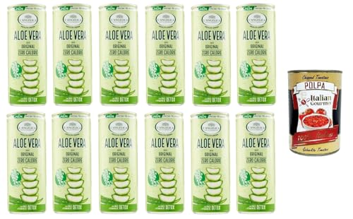 L'Angelica health drink aloe vera gusto original zero calorie detox Gesundheitsgetränk Aloe Vera Originalgeschmack Null Kalorien Detox 12x240 ml+ Italian Gourmet polpa 400g L'Angelica health drink aloe vera gusto original zero calorie detox Gesundheitsgetränk Aloe Vera Originalgeschmack Null Kalorien Detox 12x240 ml+ Italian Gourmet polpa 400g von Italian Gourmet E.R.