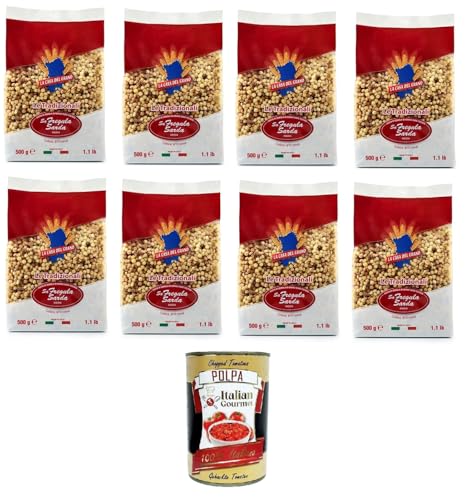 La Casa del Grano Fregola sarda media Mittlere sardische Fregola 8x500g + Italian Gourmet polpa 400g La Casa del Grano Fregola sarda media Mittlere sardische Fregola 8x500g + Italian Gourmet polpa 400g von Italian Gourmet E.R.