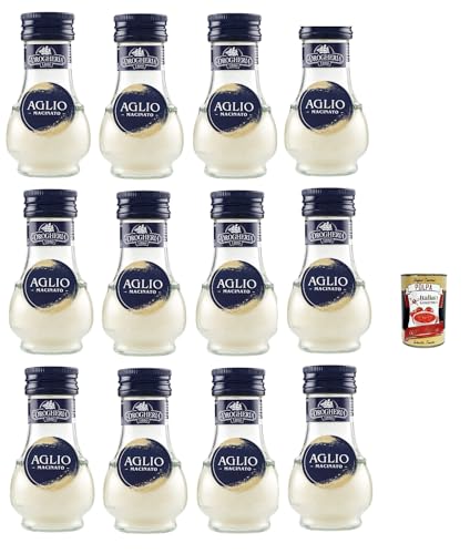 La Drogheria, Aglio Macinato, Gemahlener Knoblauch, scharfes Aroma, Geschmack für erste Kurse, sautiert und Saucen, 12x 35 Gr + Italian Gourmet polpa 400g La Drogheria, Aglio Macinato, Gemahlener Knoblauch, scharfes Aroma, Geschmack für erste Kurse, sautiert und Saucen, 12x 35 Gr + Italian Gourmet polpa 400g von Italian Gourmet E.R.