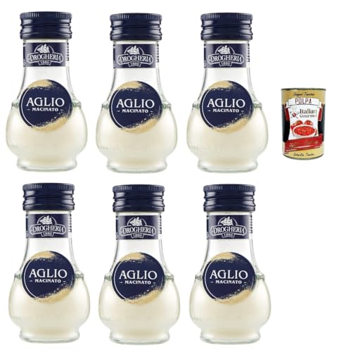 La Drogheria, Aglio Macinato, Gemahlener Knoblauch, scharfes Aroma, Geschmack für erste Kurse, sautiert und Saucen, 6x 35 Gr + Italian Gourmet polpa 400g La Drogheria, Aglio Macinato, Gemahlener Knoblauch, scharfes Aroma, Geschmack für erste Kurse, sautiert und Saucen, 6x 35 Gr + Italian Gourmet polpa 400g von Italian Gourmet E.R.