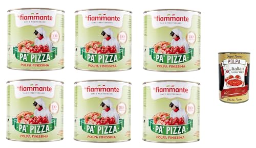 La Fiammante Polpa finissima, pomodoro in pezzi Sehr feines Fruchtfleisch, Tomatenstücke 6x 2.5kg+ Italian Gourmet Polpa 400g La Fiammante Polpa finissima, pomodoro in pezzi Sehr feines Fruchtfleisch, Tomatenstücke 6x 2.5kg+ Italian Gourmet Polpa 400g von Italian Gourmet E.R.