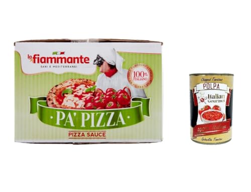 La Fiammante Polpa finissima, pomodoro in pezzi Sehr feines Fruchtfleisch, Tomatenstücke Karton mit zwei 5-kg-Säcken+ Italian Gourmet Polpa di Pomodoro 400g La Fiammante Polpa finissima, pomodoro in pezzi Sehr feines Fruchtfleisch, Tomatenstücke Karton mit zwei 5-kg-Säcken+ Italian Gourmet Polpa di Pomodoro 400g von Italian Gourmet E.R.