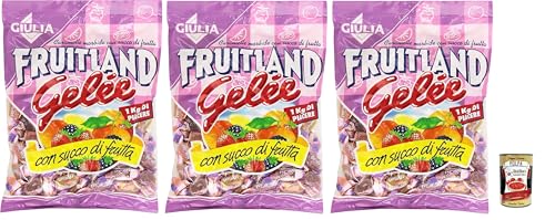 La Giulia, Fruitland Caramelle Gelee, Original Caramelle alla frutta, frucht bonbons, lollies Süßigkeiten 3x 1000g + italian Gourmet polpa 400g La Giulia, Fruitland Caramelle Gelee, Original Caramelle alla frutta, frucht bonbons, lollies Süßigkeiten 3x 1000g + italian Gourmet polpa 400g von Italian Gourmet E.R.