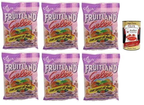 La Giulia, Fruitland Caramelle Gelee, Original Caramelle alla frutta, frucht bonbons, lollies Süßigkeiten 6x 300g + italian Gourmet polpa 400g La Giulia, Fruitland Caramelle Gelee, Original Caramelle alla frutta, frucht bonbons, lollies Süßigkeiten 6x 300g + italian Gourmet polpa 400g von Italian Gourmet E.R.