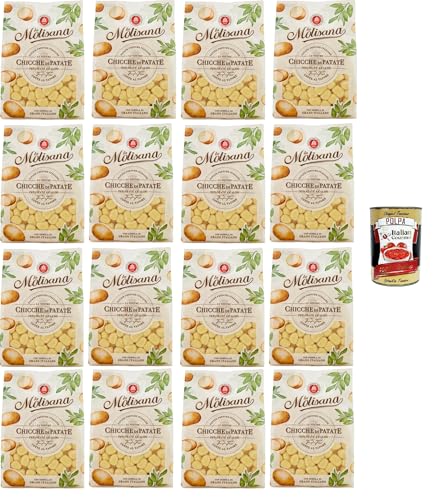 La Molisana, Chicche di Patate,frische Kartoffelchips mit italienischem Weizengrieß – heiß geknetet und gedämpft 16x500gr + Italian Gourmet polpa 400g La Molisana, Chicche di Patate,frische Kartoffelchips mit italienischem Weizengrieß – heiß geknetet und gedämpft 16x500gr + Italian Gourmet polpa 400g von Italian Gourmet E.R.