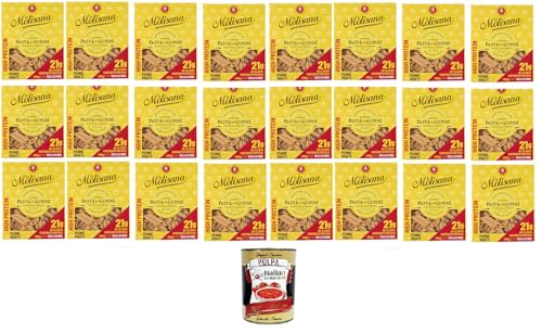 La Molisana, Penne rigate mit Lupinen, Protein-Tagliatelle mit Lupinenmehl und italienischem Hartweizengrieß - bronzegezogen 24x400gr + Italian gourmet polpa 400g La Molisana, Penne rigate mit Lupinen, Protein-Tagliatelle mit Lupinenmehl und italienischem Hartweizengrieß - bronzegezogen 24x400gr + Italian gourmet polpa 400g von Italian Gourmet E.R.