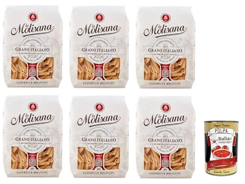 La Molisana Caserecce N. 29 Pasta Lenta Lavorazione Teigwaren aus Hartweizengrieß Bronze-Zeichnung 6x 500g + Italian Gourmet polpa 400g La Molisana Caserecce N. 29 Pasta Lenta Lavorazione Teigwaren aus Hartweizengrieß Bronze-Zeichnung 6x 500g + Italian Gourmet polpa 400g von Italian Gourmet E.R.
