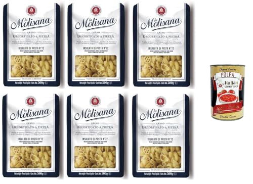 La Molisana Insalata di Pasta N°72,semola di grano duro, Grano decorticato a pietra Nudeln aus Hartweizengrieß aus Bronze gezogen, geschälter Weizen 6x500gr+ Italian Gourmet polpa 400gr La Molisana Insalata di Pasta N°72,semola di grano duro, Grano decorticato a pietra Nudeln aus Hartweizengrieß aus Bronze gezogen, geschälter Weizen 6x500gr+ Italian Gourmet polpa 400gr von Italian Gourmet E.R.