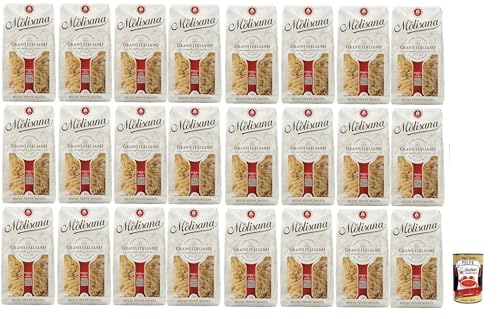 La Molisana Mezze Penne Rigate N°19, Pasta Lenta Lavorazione Teigwaren aus Hartweizengrieß Bronze-Zeichnung 24x 500g + Italian Gourmet polpa 400g La Molisana Mezze Penne Rigate N°19, Pasta Lenta Lavorazione Teigwaren aus Hartweizengrieß Bronze-Zeichnung 24x 500g + Italian Gourmet polpa 400g von Italian Gourmet E.R.