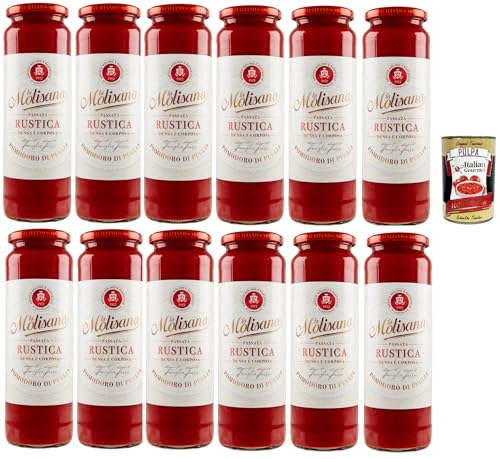 La Molisana Passata di Pomodoro Rustica, Tomatenpaste Tomaten sauce 100% Italienisch 12x 690g + Italian Gourmet polpa 400g La Molisana Passata di Pomodoro Rustica, Tomatenpaste Tomaten sauce 100% Italienisch 12x 690g + Italian Gourmet polpa 400g von Italian Gourmet E.R.