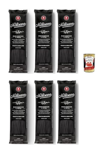 La Molisana Spaghetti al Nero di Seppia, 100% Italienisch Pasta Nudeln, 6x 500g + Italian Gourmet polpa 400g La Molisana Spaghetti al Nero di Seppia, 100% Italienisch Pasta Nudeln, 6x 500g + Italian Gourmet polpa 400g von Italian Gourmet E.R.