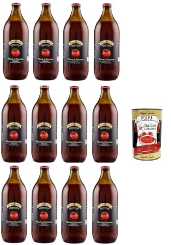 La Russolillo Passata di Pomodoro Tomatenpüree,frische italienische Tomaten 12x660gr + Italian Gourmet polpa 400g La Russolillo Passata di Pomodoro Tomatenpüree,frische italienische Tomaten 12x660gr + Italian Gourmet polpa 400g von Italian Gourmet E.R.