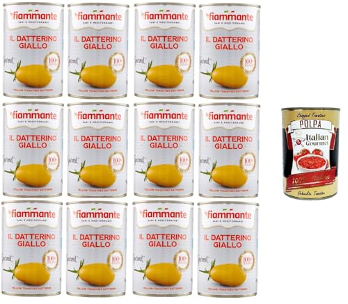La fiammante Il Datterino giallo Gelber Datterino 12x400g+ Italian Gourmet polpa 400g La fiammante Il Datterino giallo Gelber Datterino 12x400g+ Italian Gourmet polpa 400g von Italian Gourmet E.R.