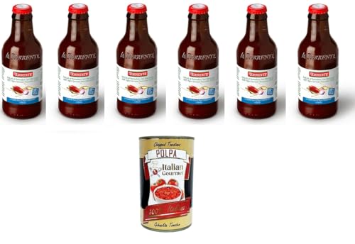 La torrente Salsa al Pomodoro San Marzano dell’Agro Sarnese-Nocerino DOP San Marzano Tomatensauce der Sarnese-Nocerino Dop 6x330ml + Italian Gourmet polpa 400g La torrente Salsa al Pomodoro San Marzano dell’Agro Sarnese-Nocerino DOP San Marzano Tomatensauce der Sarnese-Nocerino Dop 6x330ml + Italian Gourmet polpa 400g von Italian Gourmet E.R.