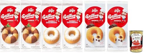 Lago 1968, Le Merende di Ciambelle Testpaket 6 Stuck, Kakao-Donuts, Einzeln verpackte, weiche Snacks, ohne Palmöl + Italian Gourmet polpa 400g Lago 1968, Le Merende di Ciambelle Testpaket 6 Stuck, Kakao-Donuts, Einzeln verpackte, weiche Snacks, ohne Palmöl + Italian Gourmet polpa 400g von Italian Gourmet E.R.