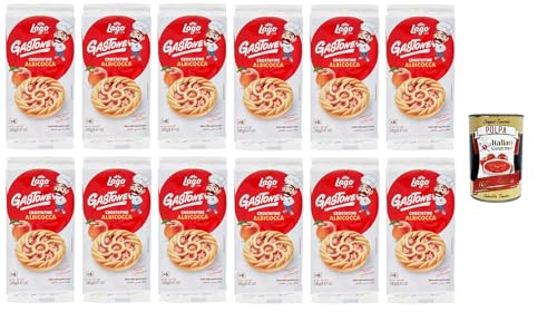 Lago Gastone Crostatina all'Albicocca,Aprikosentarte, 12x 240g Packung, Jede Packung enthält 6 Snacks à 40g + Italian Gourmet polpa 400g Lago Gastone Crostatina all'Albicocca,Aprikosentarte, 12x 240g Packung, Jede Packung enthält 6 Snacks à 40g + Italian Gourmet polpa 400g von Italian Gourmet E.R.