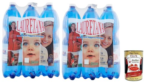 Lauretana - STILL, natürliches Wasser in der 1,5 l PET Flasche, 12 x1,5Lt, Still water + Italian Gourmet polpa 400g Lauretana - STILL, natürliches Wasser in der 1,5 l PET Flasche, 12 x1,5Lt, Still water + Italian Gourmet polpa 400g von Italian Gourmet E.R.