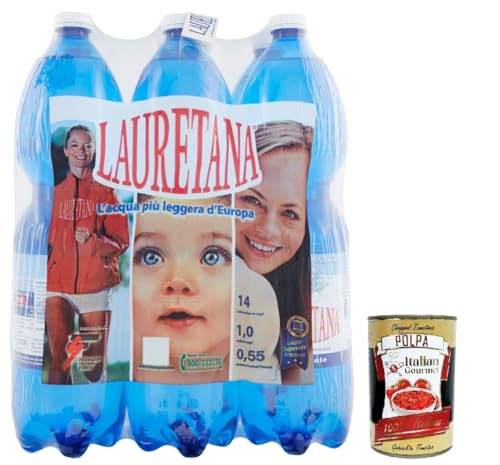 Lauretana - STILL, natürliches Wasser in der 1,5 l PET Flasche, 6 x1,5Lt, Still water + Italian Gourmet polpa 400g Lauretana - STILL, natürliches Wasser in der 1,5 l PET Flasche, 6 x1,5Lt, Still water + Italian Gourmet polpa 400g von Italian Gourmet E.R.