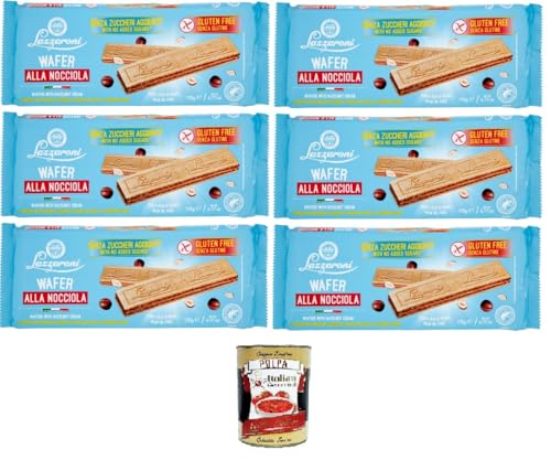 Lazzaroni Wafer alla Nocciola Senza Glutine Glutenfreie Haselnusswaffeln 6x 175gr + Italian gourmet polpa 400g Lazzaroni Wafer alla Nocciola Senza Glutine Glutenfreie Haselnusswaffeln 6x 175gr + Italian gourmet polpa 400g von Italian Gourmet E.R.