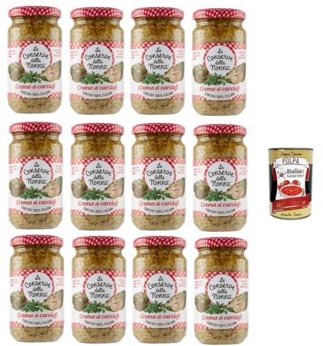 Le Conserve della Nonna- Crema di Carciofi Artischockencreme für Nudeln, Reis und Croutons 12x 190gr+ Italian Gourmet polpa 400g Le Conserve della Nonna- Crema di Carciofi Artischockencreme für Nudeln, Reis und Croutons 12x 190gr+ Italian Gourmet polpa 400g von Italian Gourmet E.R.