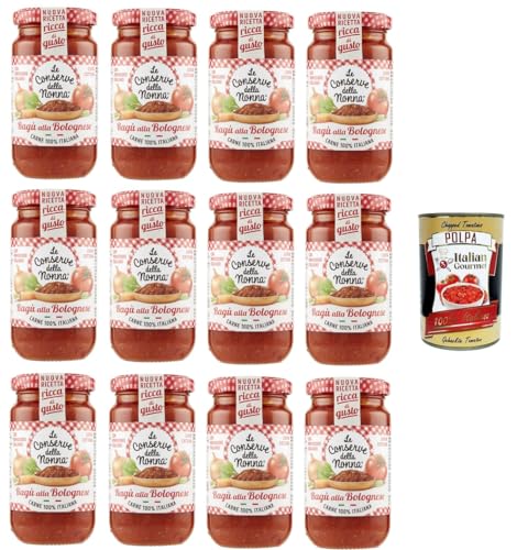 Le Conserve della Nonna- Sugo Ragù Alla Bolognese Sauce 12x 190g + Italian Gourmet polpa 400gr Le Conserve della Nonna- Sugo Ragù Alla Bolognese Sauce 12x 190g + Italian Gourmet polpa 400gr von Italian Gourmet E.R.