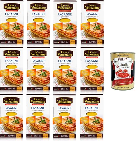 Le Veneziane Lasagne - Senza Glutine,glutenfrei, 12x 250 g+ Italian Gourmet polpa 400g Le Veneziane Lasagne - Senza Glutine,glutenfrei, 12x 250 g+ Italian Gourmet polpa 400g von Italian Gourmet E.R.