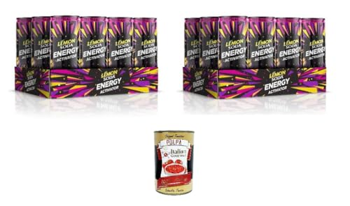 Lemonsoda Energy Activator - Tropical Trip, Energy Drink mit tropischem Fruchtgeschmack, 24 Dosen à 33 cl, mit einer Mischung aus Früchten, Vitaminen und Koffein+ Italian Gourmet polpa 400g Lemonsoda Energy Activator - Tropical Trip, Energy Drink mit tropischem Fruchtgeschmack, 24 Dosen à 33 cl, mit einer Mischung aus Früchten, Vitaminen und Koffein+ Italian Gourmet polpa 400g von Italian Gourmet E.R.