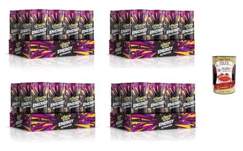 Lemonsoda Energy Activator - Tropical Trip, Energy Drink mit tropischem Fruchtgeschmack, 48 Dosen à 33 cl, mit einer Mischung aus Früchten, Vitaminen und Koffein+ Italian Gourmet polpa 400g Lemonsoda Energy Activator - Tropical Trip, Energy Drink mit tropischem Fruchtgeschmack, 48 Dosen à 33 cl, mit einer Mischung aus Früchten, Vitaminen und Koffein+ Italian Gourmet polpa 400g von Italian Gourmet E.R.