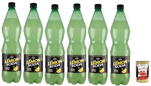 Lemonsoda Erfrischungsgetränk Zitrone lemonade, lemon flavoured italian soft drink, PET, 6x 1lt + Italian Gourmet polpa 400g Lemonsoda Erfrischungsgetränk Zitrone lemonade, lemon flavoured italian soft drink, PET, 6x 1lt + Italian Gourmet polpa 400g von Italian Gourmet E.R.
