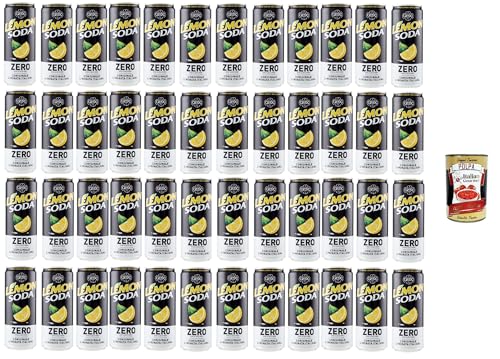 Lemonsoda Zero Erfrischungsgetränk Zitrone lemonade, Ohne Zuckerzusatz, lemon flavoured italian soft drink, sugar free, 48x 33cl + Italian Gourmet polpa 400g Lemonsoda Zero Erfrischungsgetränk Zitrone lemonade, Ohne Zuckerzusatz, lemon flavoured italian soft drink, sugar free, 48x 33cl + Italian Gourmet polpa 400g von Italian Gourmet E.R.