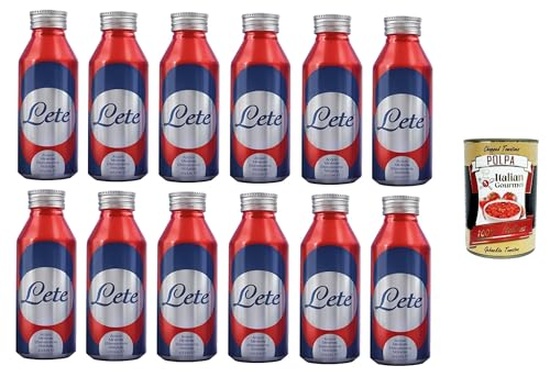 Lete- ICON Acqua Frizzante Mineralwasser Wiederverwendbares Aluminiumflaschenformat | Natürliches Brausemittel | 12 x 473,2 ml+ Italian Gourmet polpa 400g Lete- ICON Acqua Frizzante Mineralwasser Wiederverwendbares Aluminiumflaschenformat | Natürliches Brausemittel | 12 x 473,2 ml+ Italian Gourmet polpa 400g von Italian Gourmet E.R.