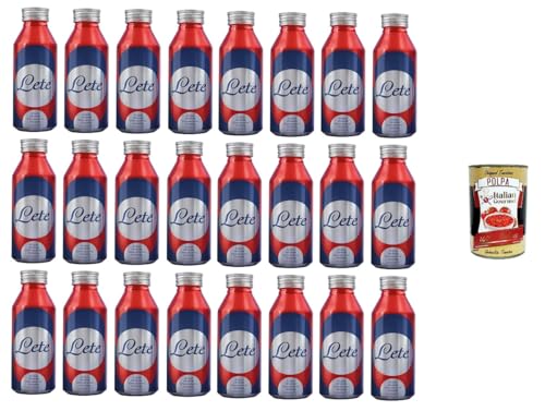 Lete- ICON Acqua Frizzante Mineralwasser Wiederverwendbares Aluminiumflaschenformat | Natürliches Brausemittel | 24 x 473,2 ml+ Italian Gourmet polpa 400g Lete- ICON Acqua Frizzante Mineralwasser Wiederverwendbares Aluminiumflaschenformat | Natürliches Brausemittel | 24 x 473,2 ml+ Italian Gourmet polpa 400g von Italian Gourmet E.R.