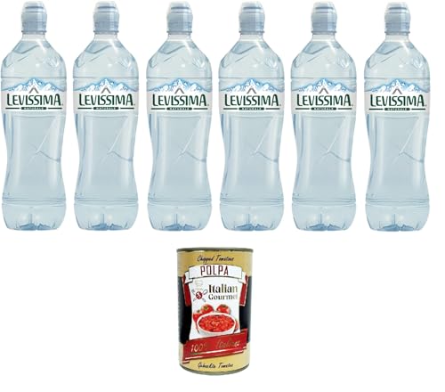 Levissima Acqua Minerale Naturale Natürliches Mineralwasser Natural Sport 100% R-PET*, perfekt für Ihre Regeneration 6x75cl+Italian Gourmet pelati 400gr Levissima Acqua Minerale Naturale Natürliches Mineralwasser Natural Sport 100% R-PET*, perfekt für Ihre Regeneration 6x75cl+Italian Gourmet pelati 400gr von Italian Gourmet E.R.