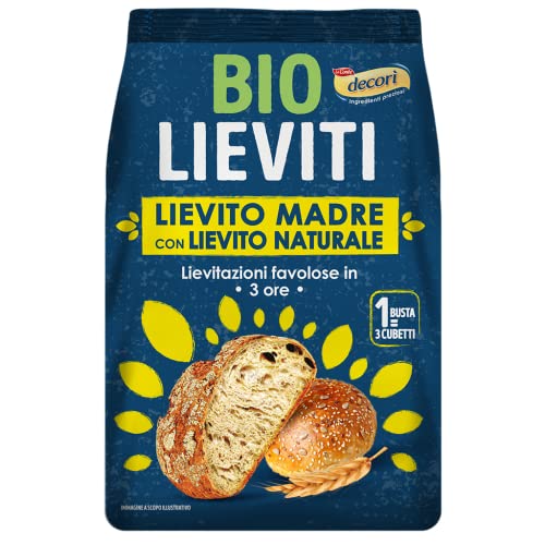 Lo Conte Decorì Bio Lieviti Bio-Hefe Sauerteig mit Naturhefe 105g Beutel von Italian Gourmet E.R.
