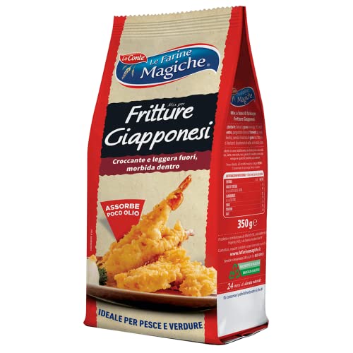 Lo Conte Le Farine Magiche Mix per Tempura Fritture Giapponesi Mischung für Japanisches Tempura Typ "1" Weichweizenmehl ideal für Gemüse und Fisch 350g Lo Conte Le Farine Magiche Mix per Tempura Fritture Giapponesi Mischung für Japanisches Tempura Typ "1" Weichweizenmehl ideal für Gemüse und Fisch 350g von Italian Gourmet E.R.
