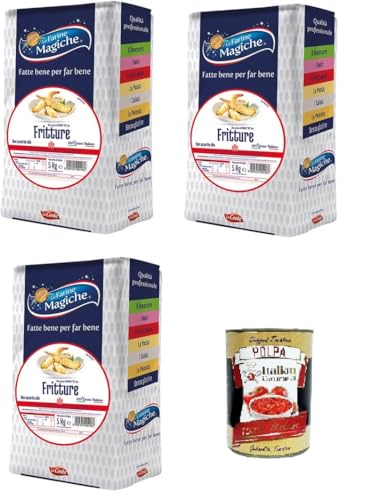 Lo Conte Le Farine Magiche Per Fritture Die Zaubermehle zum Braten 3x5kg + Italian Gourmet polpa 400g Lo Conte Le Farine Magiche Per Fritture Die Zaubermehle zum Braten 3x5kg + Italian Gourmet polpa 400g von Italian Gourmet E.R.