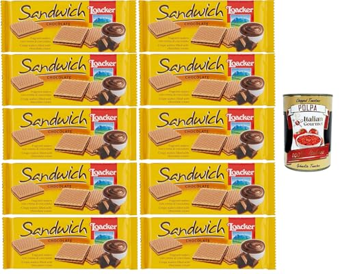 Loacker - Schoko-Sandwich, Duftwaffeln mit Schokocreme - 10x75 g+Italian Gourmet Polpa di Pomodoro 400gr Loacker - Schoko-Sandwich, Duftwaffeln mit Schokocreme - 10x75 g+Italian Gourmet Polpa di Pomodoro 400gr von Italian Gourmet E.R.