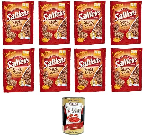 Lorenz Saltletts Seeds Cracker Mit Chiasamen, Leinsamen und Sesamsamen 8x 100gr + Italian Gourmet Polpa 400g Lorenz Saltletts Seeds Cracker Mit Chiasamen, Leinsamen und Sesamsamen 8x 100gr + Italian Gourmet Polpa 400g von Italian Gourmet E.R.