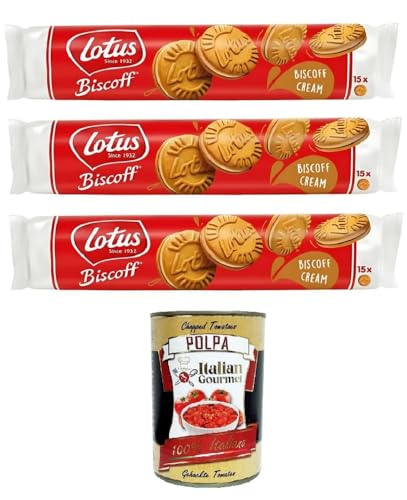 Lotus Biscoff Sandwich Zwei knusprige karamellisierte Kekse, gefüllt mit Sahne mit Biscoff-Geschmack 3x150 g+ Italian Gourmet polpa 400g Lotus Biscoff Sandwich Zwei knusprige karamellisierte Kekse, gefüllt mit Sahne mit Biscoff-Geschmack 3x150 g+ Italian Gourmet polpa 400g von Italian Gourmet E.R.