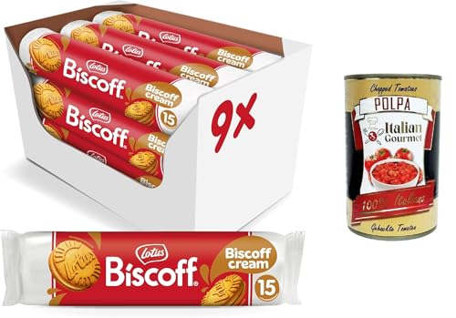 Lotus Biscoff Sandwich Zwei knusprige karamellisierte Kekse, gefüllt mit Sahne mit Biscoff-Geschmack 9x150 g+ Italian Gourmet polpa 400g Lotus Biscoff Sandwich Zwei knusprige karamellisierte Kekse, gefüllt mit Sahne mit Biscoff-Geschmack 9x150 g+ Italian Gourmet polpa 400g von Italian Gourmet E.R.