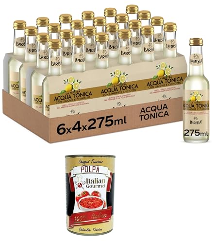 Lurisia Unser Tonic Water – 100% recycelbare Glasflaschen alkoholfreies Getränk, hergestellt mit der Infusion von Chinotto di Savona und Zitronensaft,24x275ml+ Italian Gourmet polpa 400g Lurisia Unser Tonic Water – 100% recycelbare Glasflaschen alkoholfreies Getränk, hergestellt mit der Infusion von Chinotto di Savona und Zitronensaft,24x275ml+ Italian Gourmet polpa 400g von Italian Gourmet E.R.